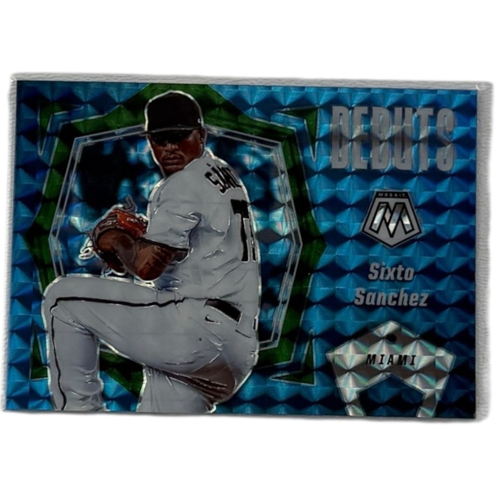 2021 Panini Mosaic #PD6 Sixto Sanchez DEBUTS GREEN MOSAIC PRIZM ROOKIE RC